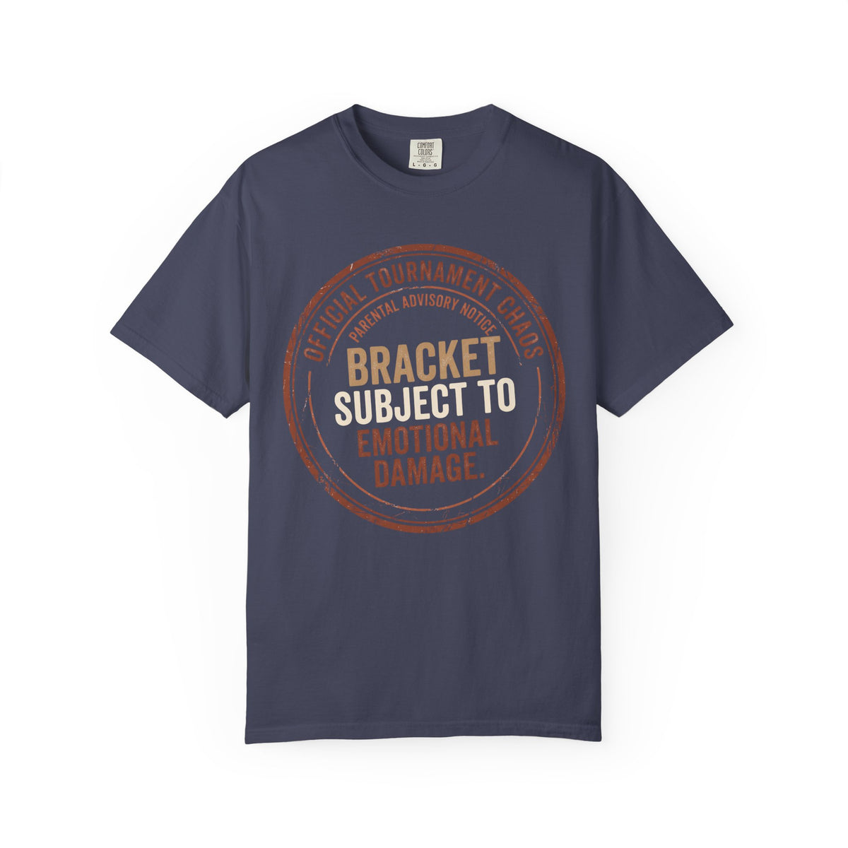 Bracket Subject To Emotional Damage. Typography T-shirt