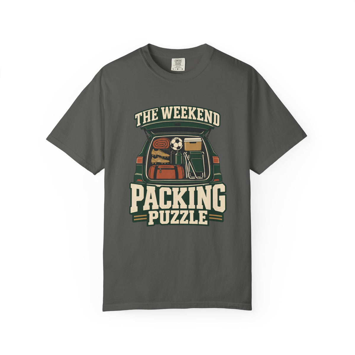 The Weekend Packing Puzzle Illustrated T-shirt