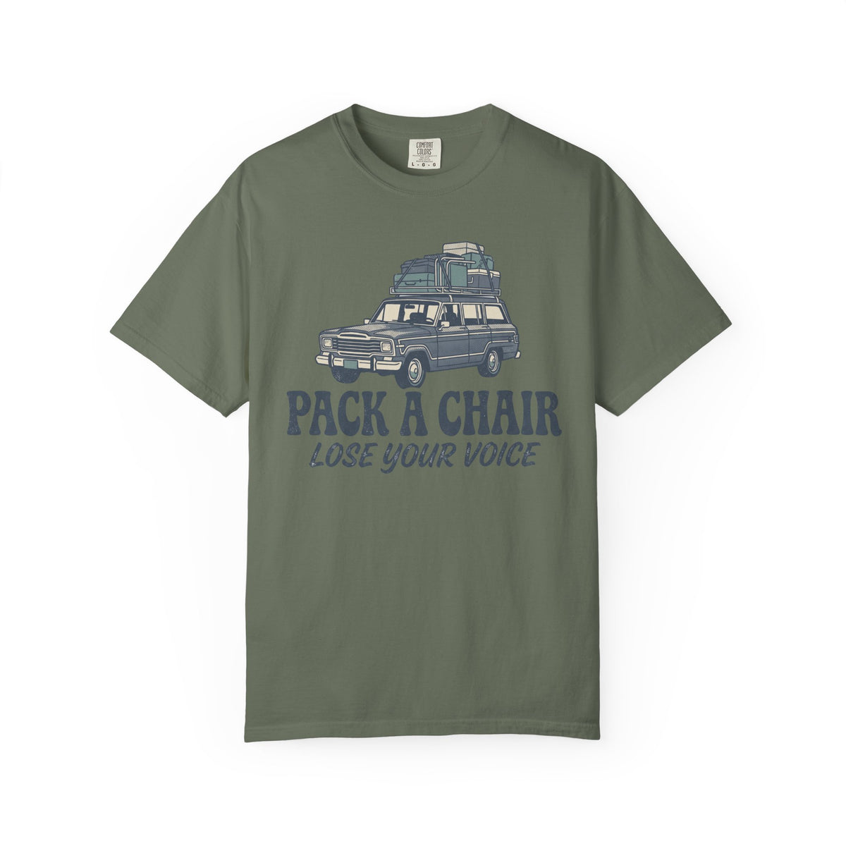Pack A Chair. Lose Your Voice. Illustrated T-shirt
