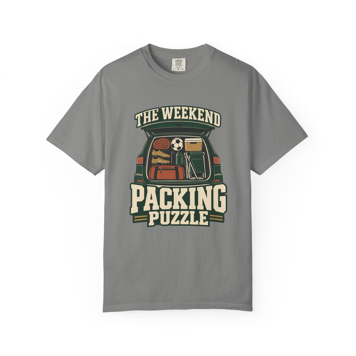 The Weekend Packing Puzzle Illustrated T-shirt