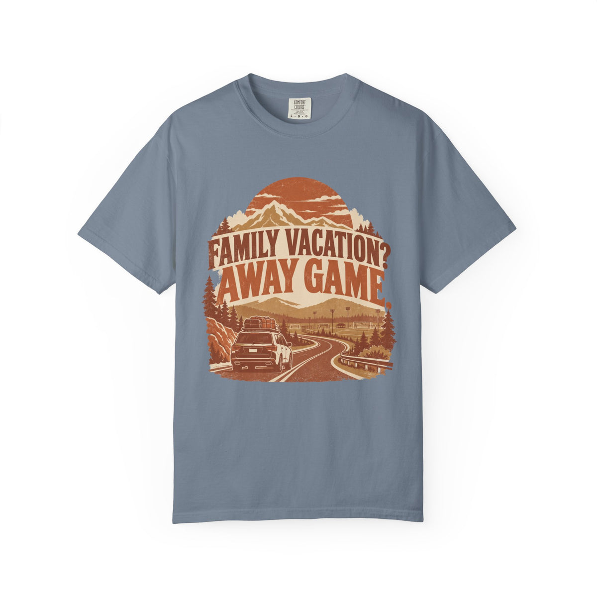 Family Vacation? Away Game. Illustrated T-shirt