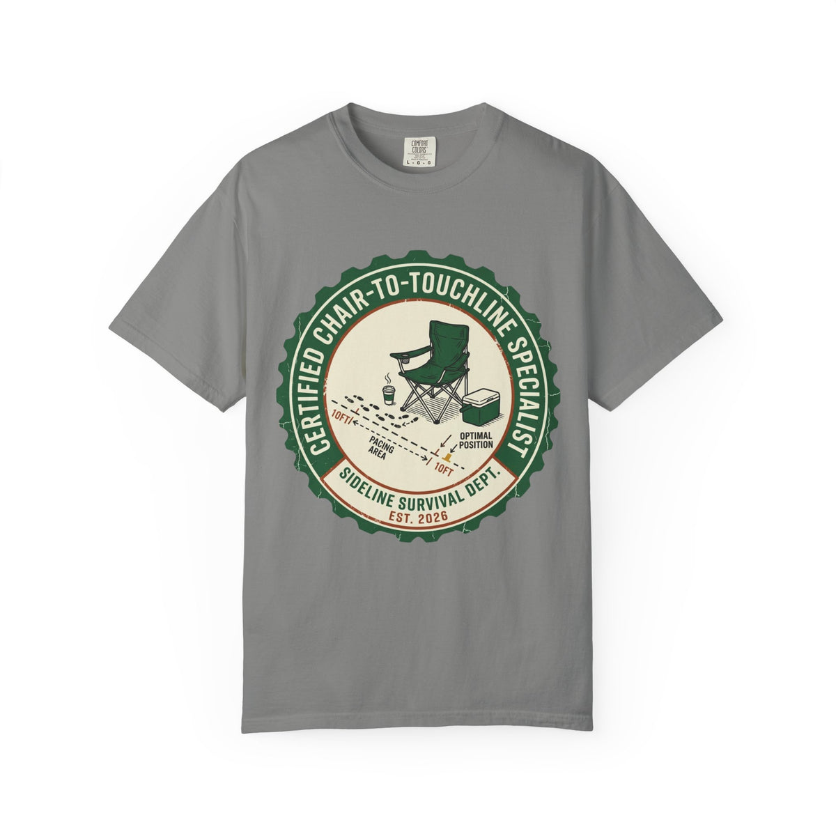 Certified Chair-To-Touchline Specialist Art Graphic T-shirt