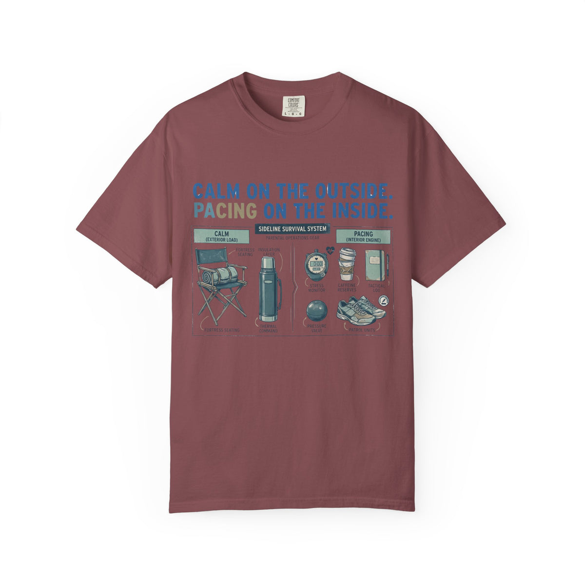 Calm On The Outside. Pacing On The Inside. Field Guide T-shirt