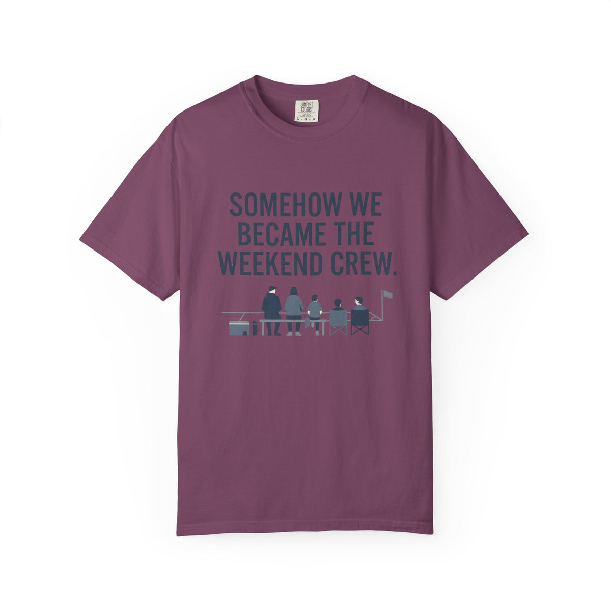 Somehow We Became The Weekend Crew. Illustrated T-shirt