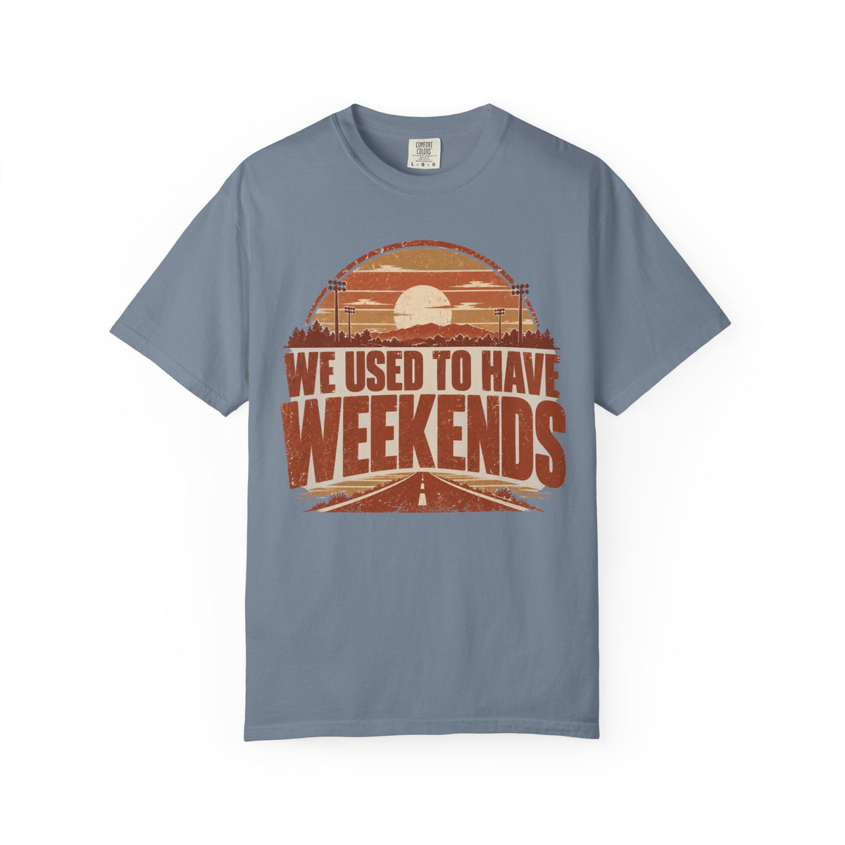 We Used To Have Weekends Illustrated T-shirt