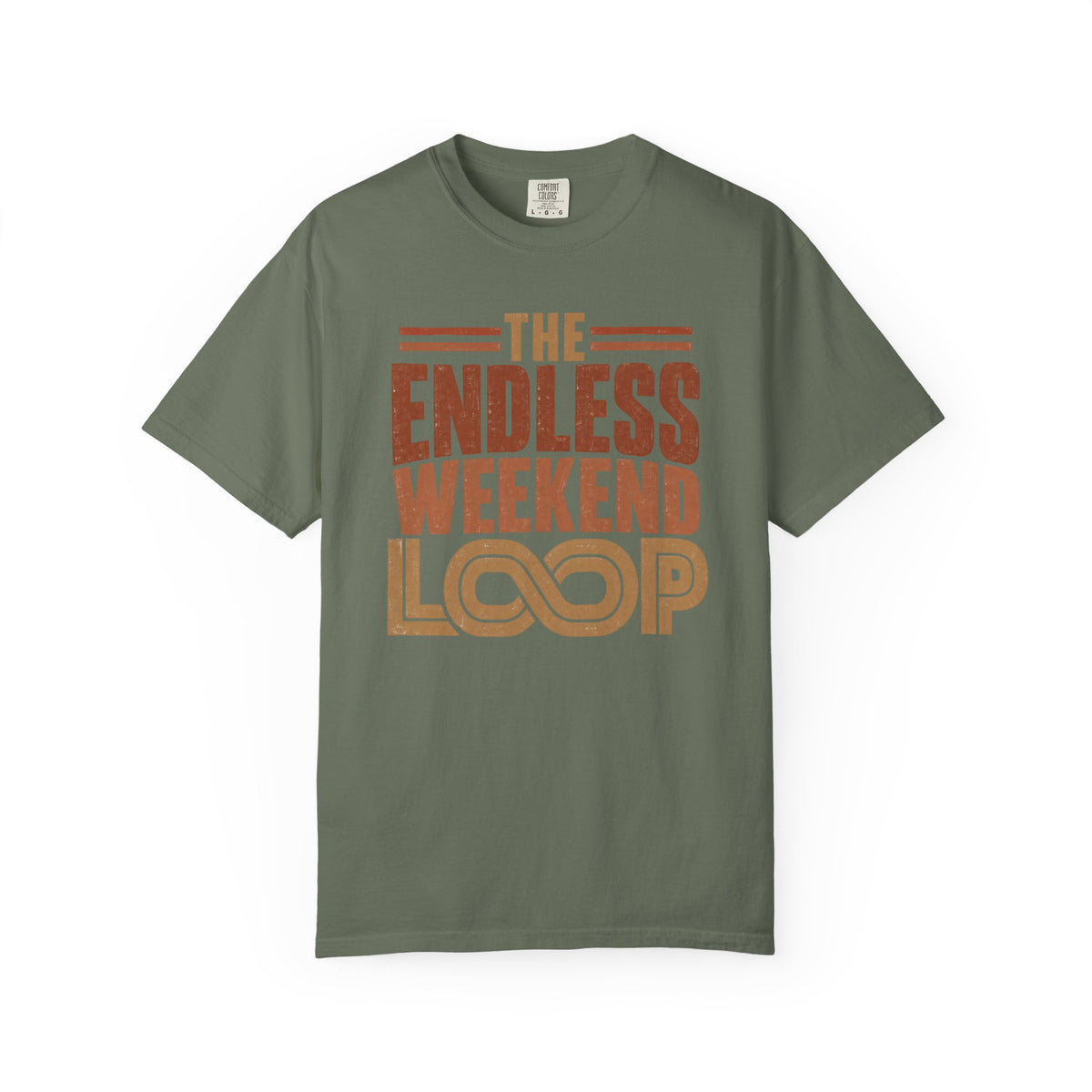 The Endless Weekend Loop Typography T-shirt