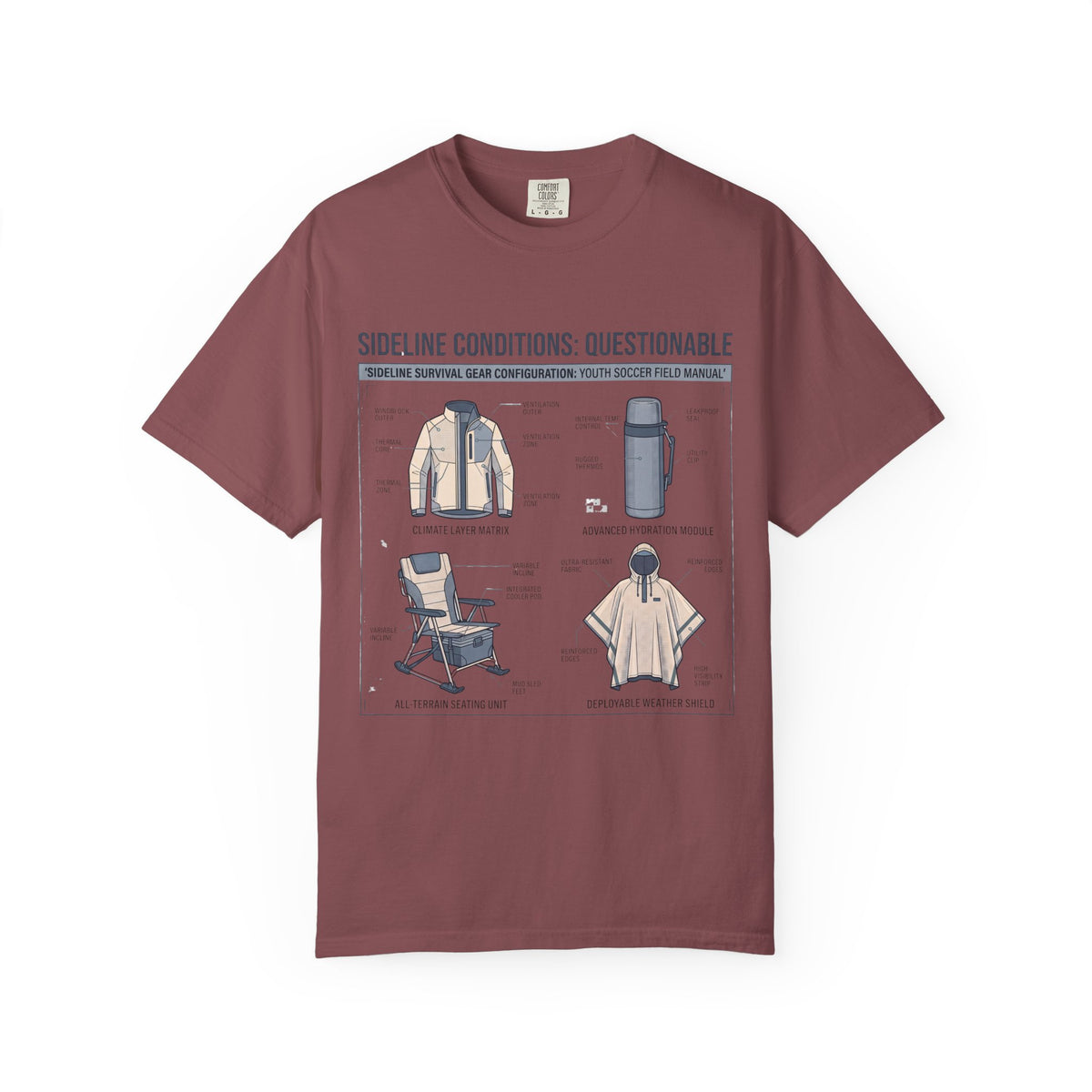 Sideline Conditions: Questionable Field Guide T-shirt