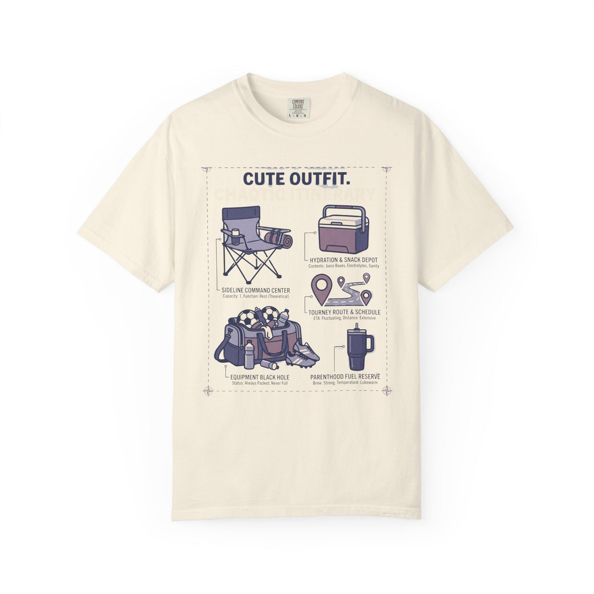 Cute Outfit. Chaotic Itinerary. Field Guide T-shirt