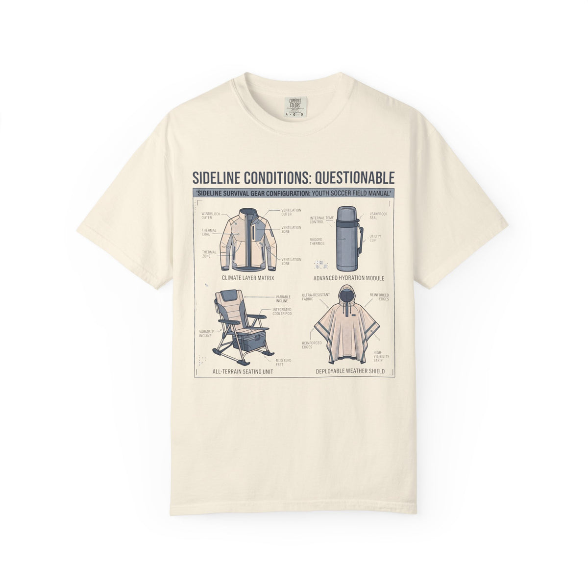 Sideline Conditions: Questionable Field Guide T-shirt