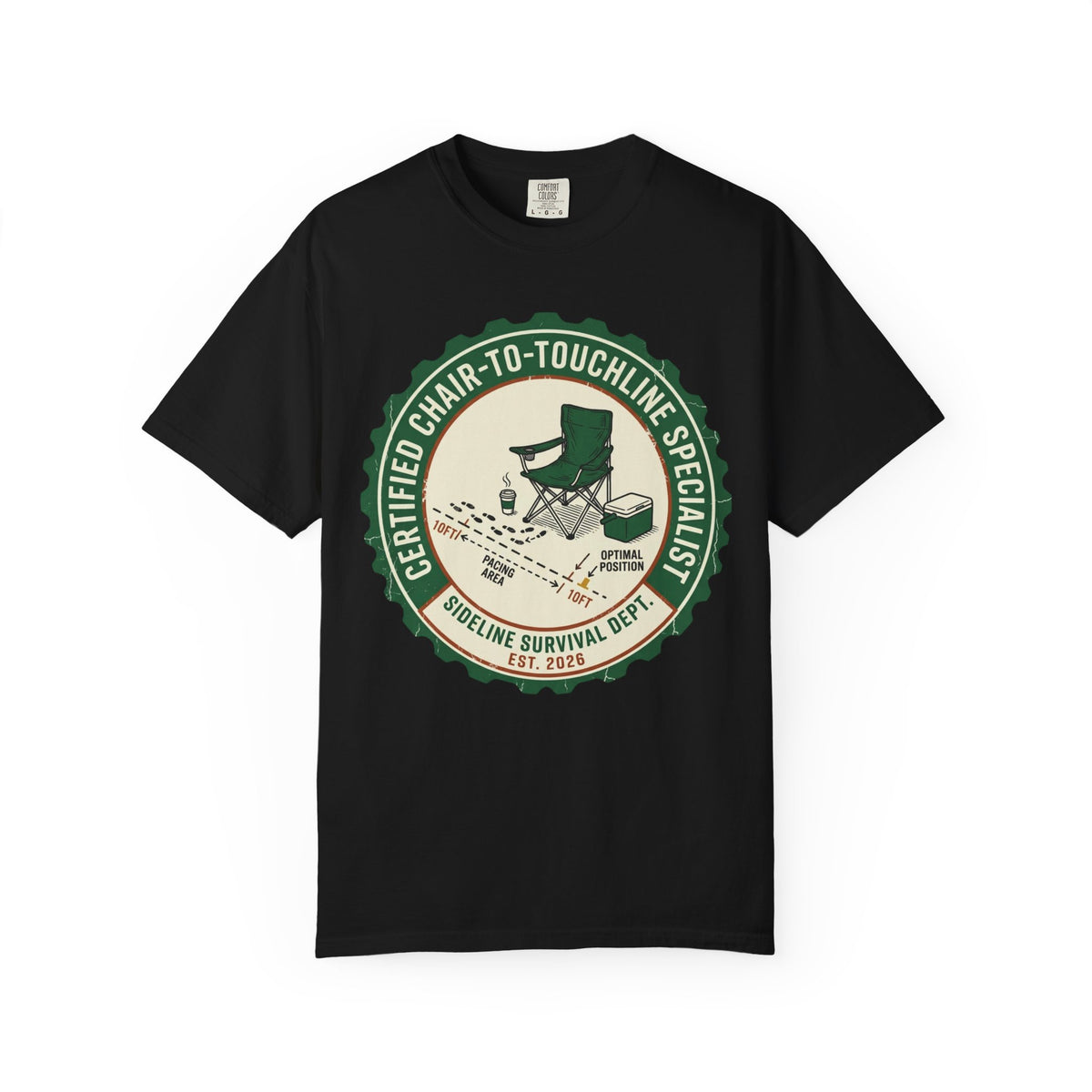 Certified Chair-To-Touchline Specialist Art Graphic T-shirt