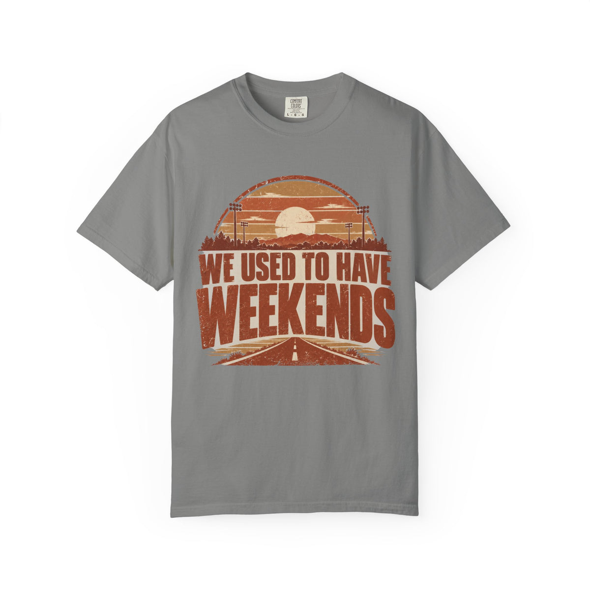 We Used To Have Weekends Illustrated T-shirt