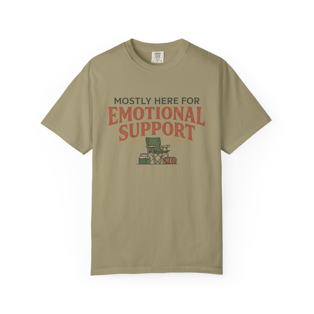 Mostly Here For Emotional Support Illustrated T-shirt
