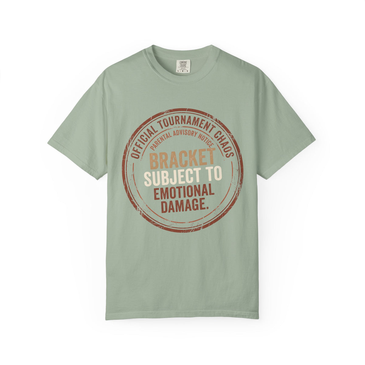 Bracket Subject To Emotional Damage. Typography T-shirt