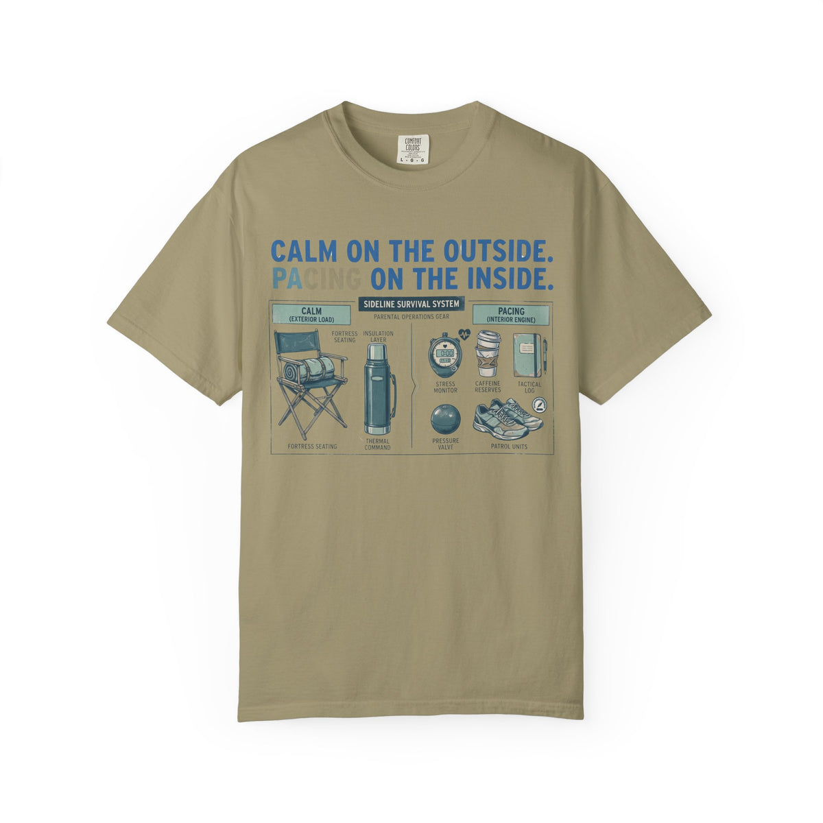 Calm On The Outside. Pacing On The Inside. Field Guide T-shirt